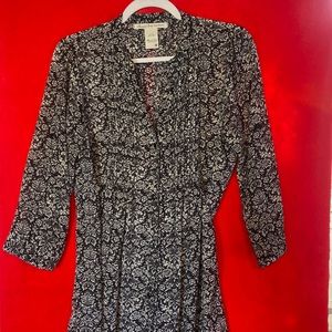 American Rag Womens Floral Button down shirt size M